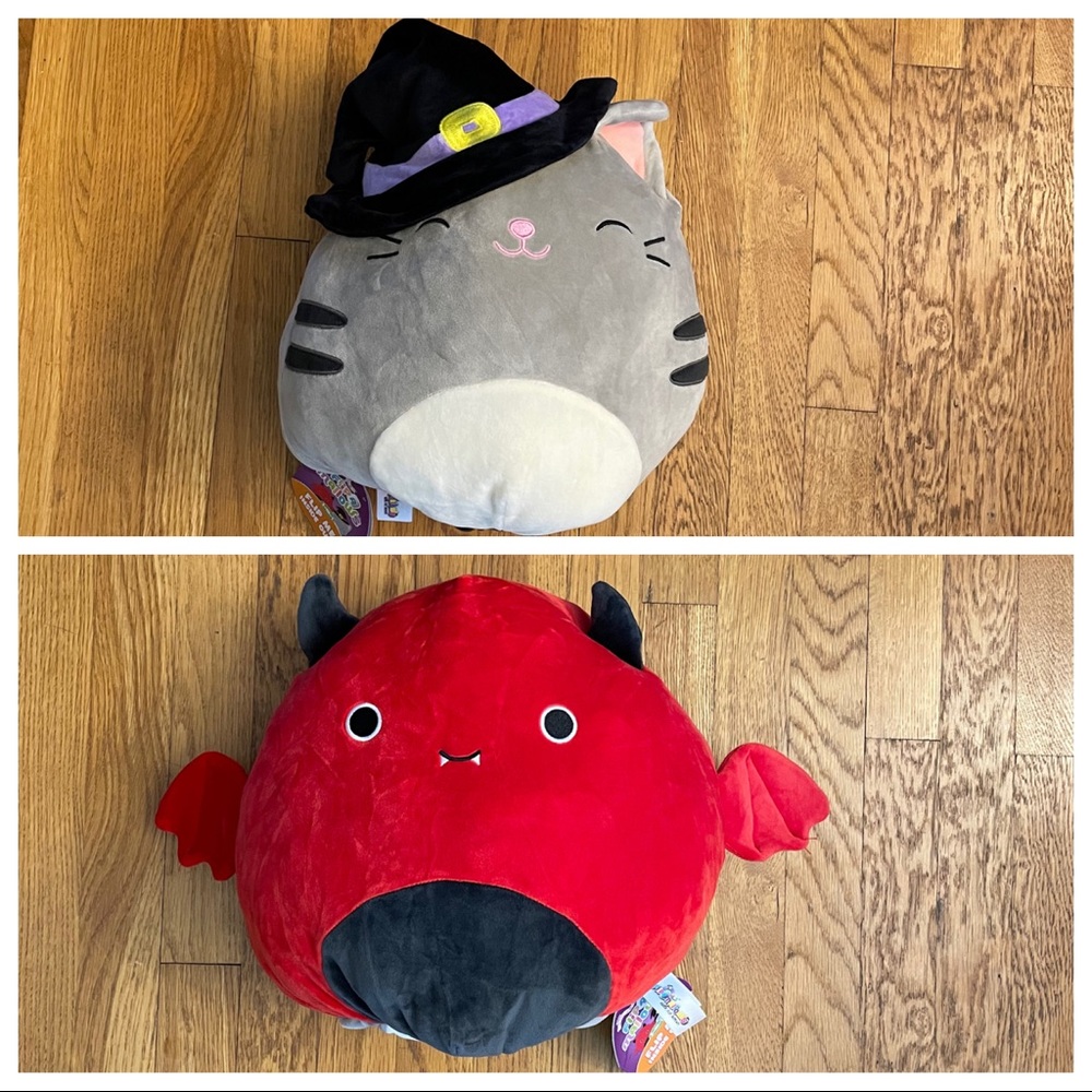 Squishmallow Tally flips to Dante 16” Flipamallow!